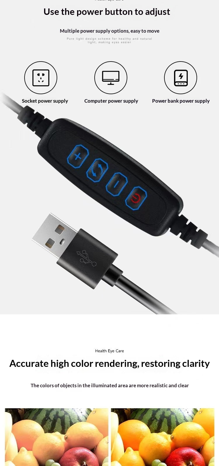 Adjustable LED Desk Task