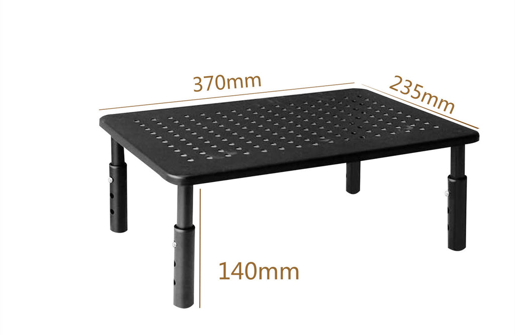 Mesa de computadora con altura elevada, estante de refrigeración para computadora portátil