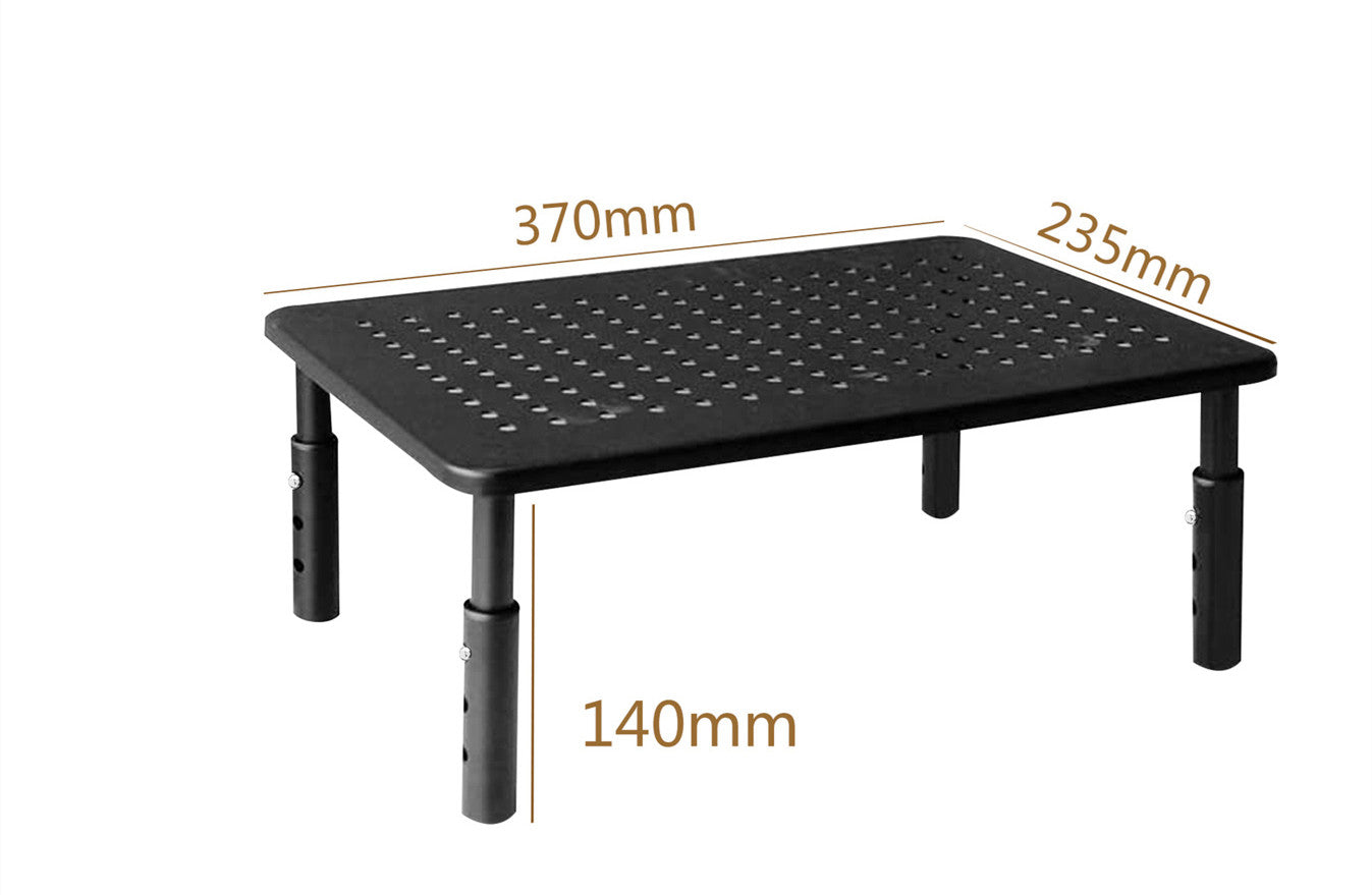 Mesa de computadora con altura elevada, estante de refrigeración para computadora portátil