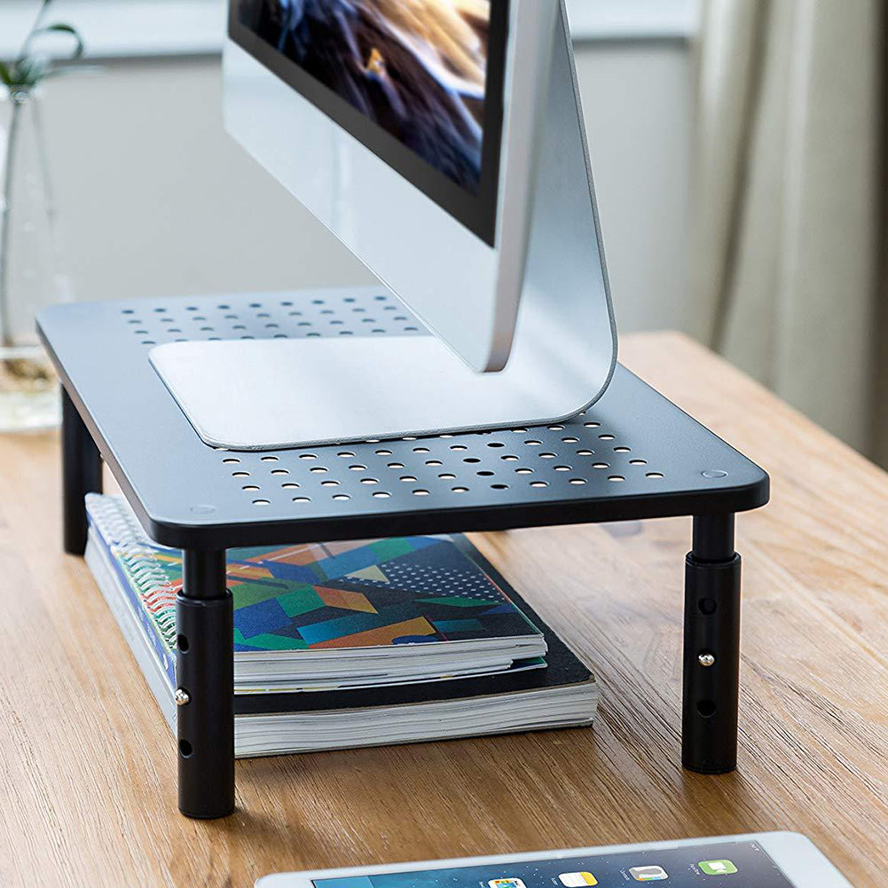 Mesa de computadora con altura elevada, estante de refrigeración para computadora portátil