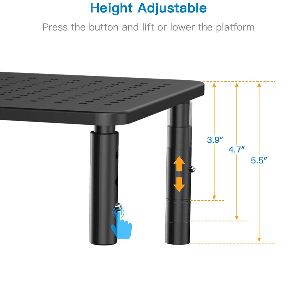 Mesa de computadora con altura elevada, estante de refrigeración para computadora portátil