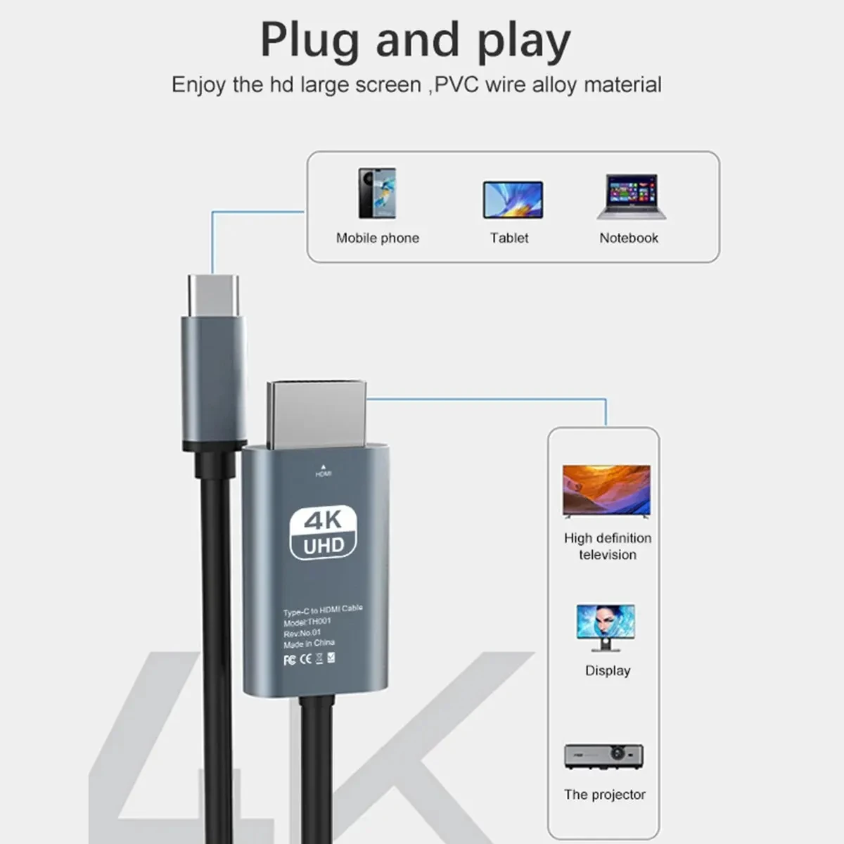 4K HDMI Video Cable