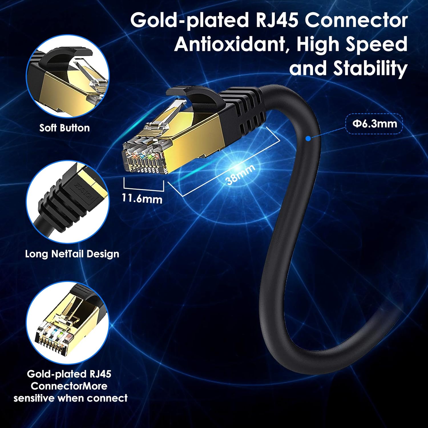 Ultra Fast Ethernet Network Patch Cable